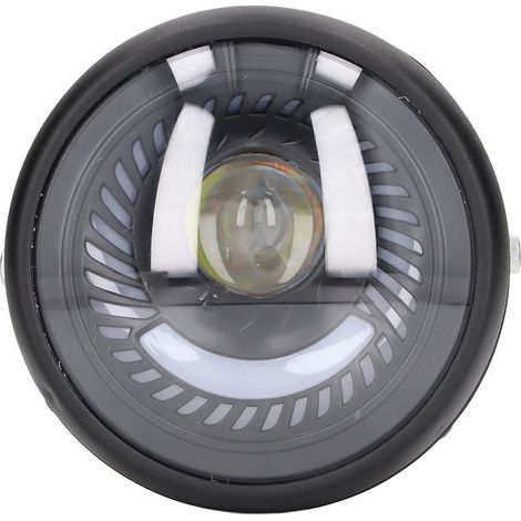 Tbest Phare LED Universel, Phare LED de Moto 6,5 Pouces Rétro Phare Rond IPX66 étanche pour Motos Scooters. (1/5)