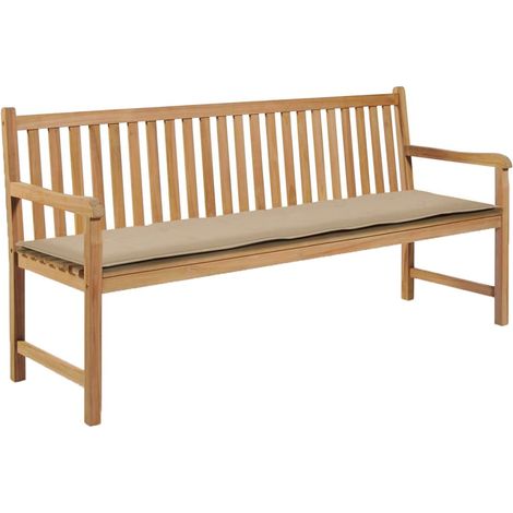 Cojín para banco de jardín beige 180 x 50 x 3 cm DEC021756 (1/5)
