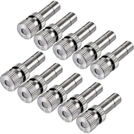 10pcs laiton basse pression brumisation pour Système de refroidissement Buses Humidification Pulvérisateur (0.8mm) - 0.2mm (1/5)