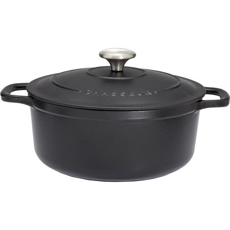 Cocotte ronde en fonte émaillée 32cm noir - Chasseur - puc473201