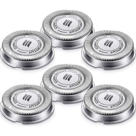 EASYCOMFORT Lot de 6 têtes de rasoir Sh30 pour rasoir électrique Philips 1000, 2000 (1/5)