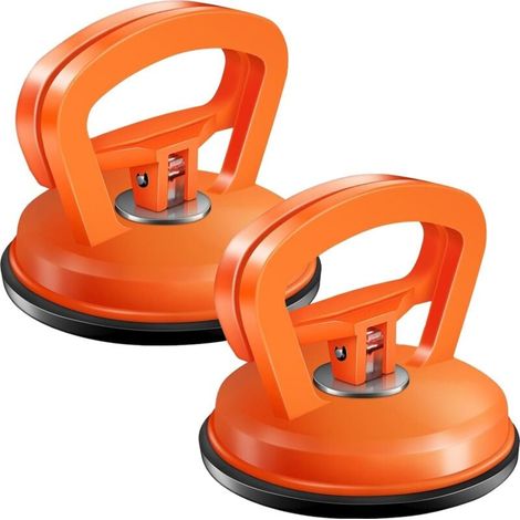 Extracteur de bosses de voiture, lot de 2 ventouses pour l'élimination des bosses de voiture, kit de réparation de bosses solide et extracteur de bosses. (1/4)