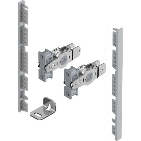 AvanTech YOU Verb.-Set für Innenfront z. kürzen Nutzung mit Zarge H=139, silber (1/2)