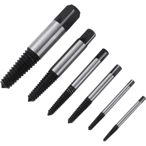 Kit de 6 extracteurs de vis HSS endommagées, pratique et facile à utiliser à des fins domestiques. (1/5)