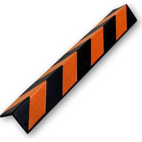 Butoir de protection RS PRO, Noir/Jaune, longueur 800mm en Caoutchouc ( Prix pour 1 )