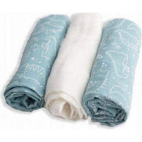 Couverture - Edredon - Plaid - Muslin - 70 x 80 cm - Lot de 3 (1/2)
