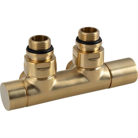 Sapho Twin - Ventilanschlussset, Mittelanschluss, mattgold CP401SGM (1/3)