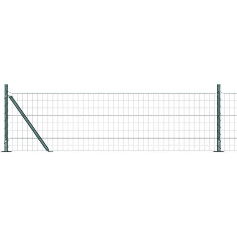 Maison Exclusive - Geschweißter Drahtzaun mit Betonfundament 10 x