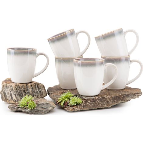 KONSIMO FREJA Becher 350ml 6-tlg Porzellan, bunt (1/3)