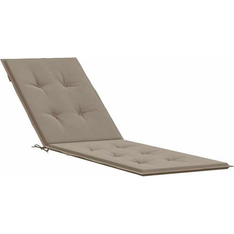 Coussin de chaise de patio brun grisâtre (75+105) x 50 x 4 cm (1/5)
