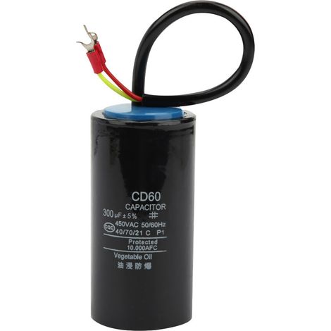 Condensateur de démarrage CD60 450 V 300 µF 50 x 100 mm (1/5)
