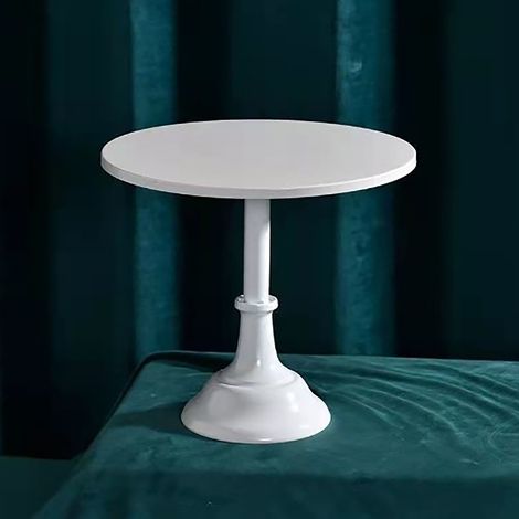 Présentoir à gâteaux en métal de style européen, plateau à desserts pour salon de thé, accessoire de mariage, décoration pour gâteaux de fête, grand format blanc (1/5)