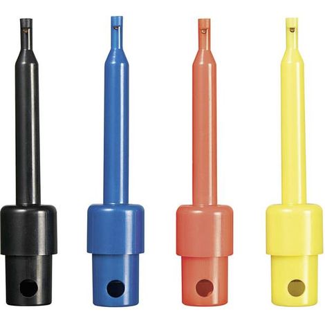 VOLTCRAFT Kit sonde A saldare CAT I Nero, Rosso, Blu, Giallo