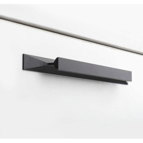Lntyq Lot de 5 Poignées Placard Cuisine Poignées Meuble Noir -Poignées Tiroir Noire Poignées-Porte Cuisine en Alliage d'Aluminium entraxe 128mm (1/5)