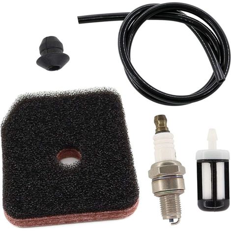 Filtre à air, bougie d'allumage, filtre à essence, tuyau à essence pour HS81R, HS81T, HS82, HS82RC HS82T, HS86R, HS86T, HS87R, HS87T, remplace les taille-haies Stihl 42371201800. (1/5)