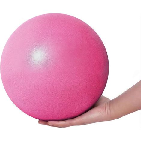 Ballon de Pilates souple rose de 25 cm / petit ballon de fitness - mini ballon de yoga, ballon de gainage, ballon de ballet, petit ballon de fitness (1/5)