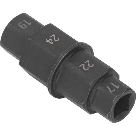 Ej.Life Outil d'essieu hexagonal pour clé de démontage de broche de roue avant dédiée à la moto 17 19 22 24mm noir
