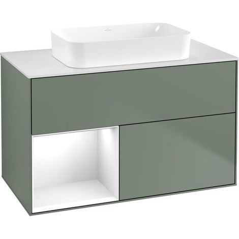 Villeroy & Boch F651GFGM Meuble sous-vasque Finion F65 (1/2)