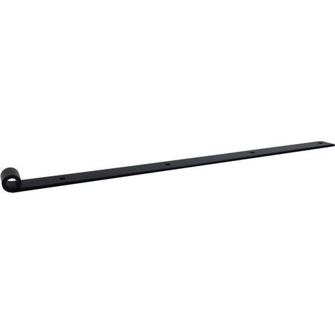 Penture droite bout carré - Finition : Noir - - KINTECH