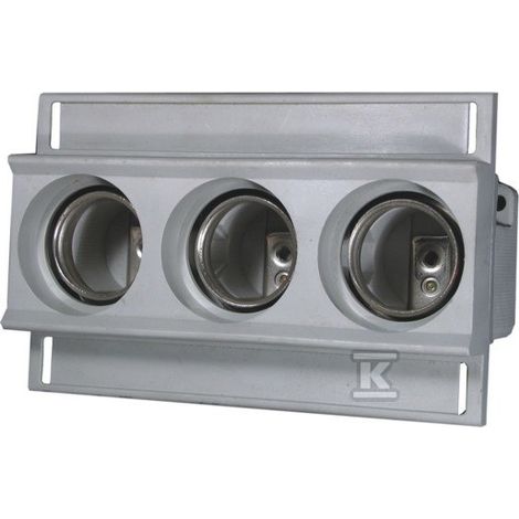 Porte-fusible pour rail 3P E27 DII 25A 500V EZN 25/3 002322025