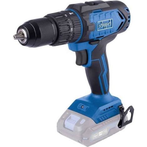 Scheppach Perceuse Visseuse à percussion sans fil IXES 20V - C-CD45-X - Couple 45nM - 2 vitesses - Mandrin à serrage auto - LED & Clip de maintien inclus - Vendue sans batterie ni chargeur