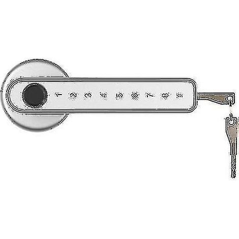 Serrure de porte intelligente, serrure de porte biométrique à empreinte digitale, poignée de porte biométrique sans clé à commande tactile (1/5)