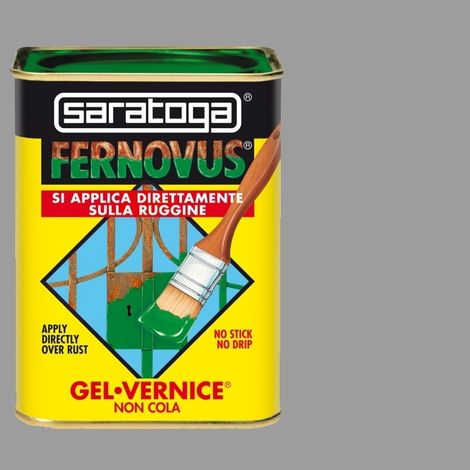 Saratoga Fernovus Vernice Gel Antiruggine 750 ml Grigio scuro satinato