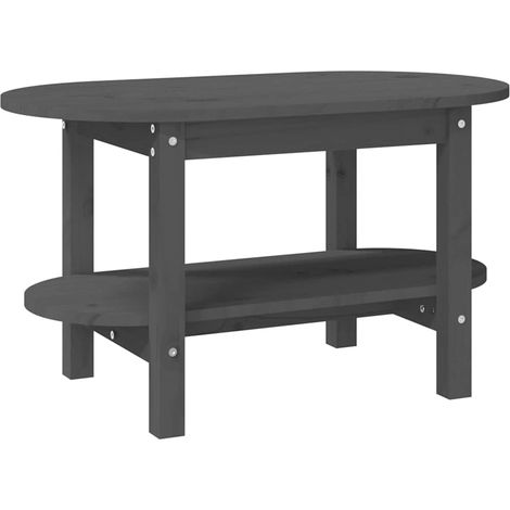Maison Exclusive - Table basse Gris 80x45x45 cm Bois massif de pin (1/5)