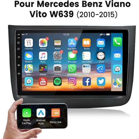 10 pouces Carplay Autoradio pour Benz Viano Vito W639 2010 système Linux JUNSUN (1/5)