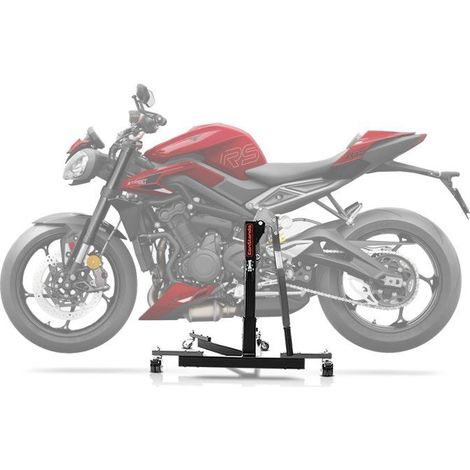 Bequille d'atelier CS Power Evo pour Triumph Street Triple 765 R / RS 23-25 gris