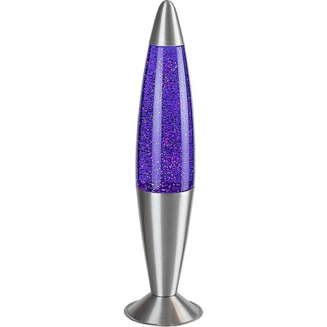 Lampada lava Rabalux Glitter2 viola LED 25W argento (1/5)