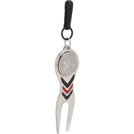 Outil de réparation de divots de golf, rabot de putting pour balle de golf, type porte-clés, pour le terrain (1/5)