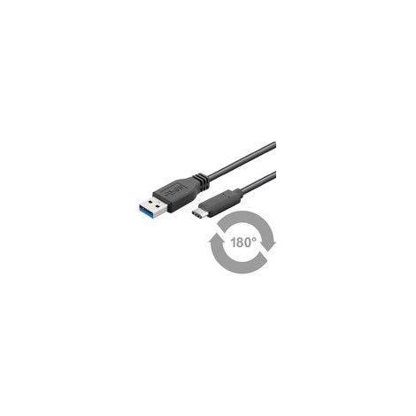 MicroConnect - USB-Kabel - USB Typ A (M) bis USB-C (M) - USB 3.1-15 cm - Geformt (1/2)