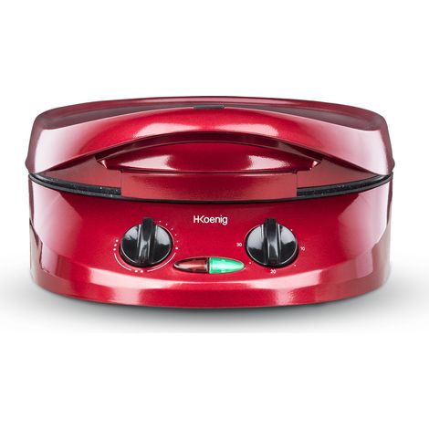 HKoenig TRT180 Tartera Express, 1800 W, Acero Inoxidable, Rojo
