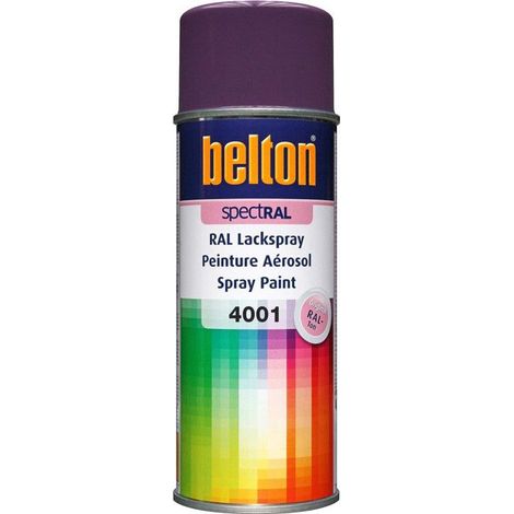 Bombe de peinture Belton Spectral RAL4001 Lilas rouge mat 400ml