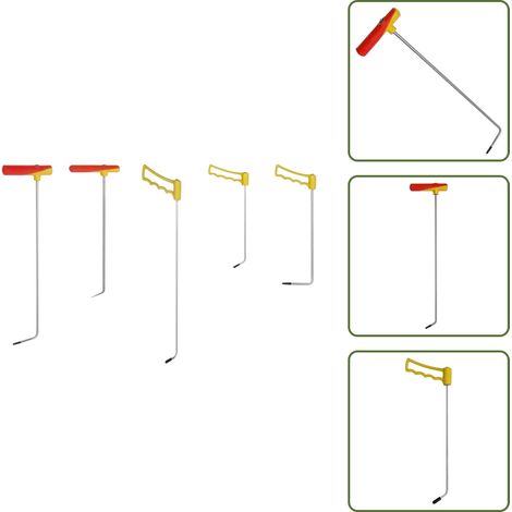 Ammaccature senza vernice - vidaXL Set di Riparazione Ammaccature 5 pz senza Vernice Molla Acciaio - Riparazione auto