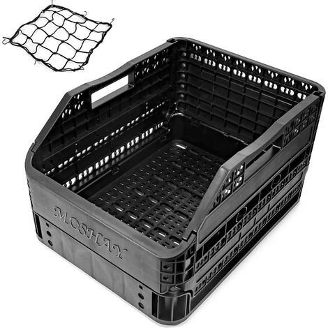 Panier arrière Pliable pour vélo – Design breveté Facile à Installer – Panier arrière de Rangement pour vélo avec Grande capacité de 32 L – Qualité supérieure Durable résistant à la Chaleur et (1/5)