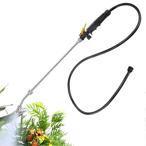 Garden Hose Wand Sprayer Stainless Steel Telescopic Pressure Adjustable for Lawn Flowers (1/5)