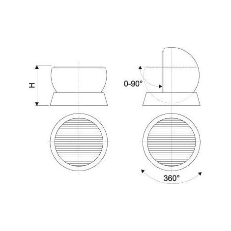 Boule de serrage magnétique ERGOBall80mm-argent FLAIG (1/3)