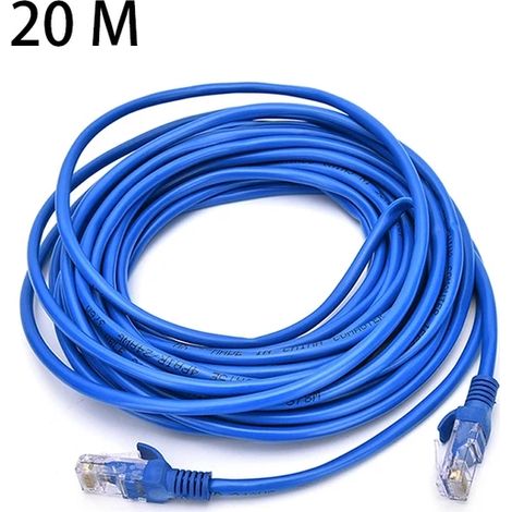 Câble Ethernet Cat5e étanche (20 m), adapté aux systèmes de caméras IP, PoE et CCTV. (1/5)