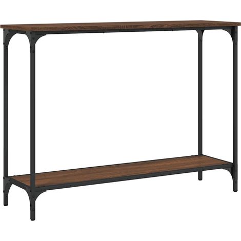 Maison Exclusive - Tavolo Consolle Rovere Marrone 101x30,5x75 cm Legno Multistrato (1/5)