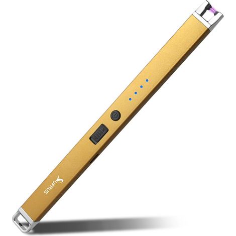 Briquet électrique Arc coupe-vent USB sans flamme rechargeable avec verrou de sécurité pour bougie (1/5)