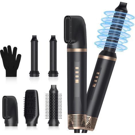 5-in-1-Luftstyler, Haartrockner, automatischer Lockenstab, Luftstyler-Haartrockner, 3 einstellbare Temperaturstufen, multifunktionales Haarstyling-Gerät, Trocken- und Stylingsystem zum Trocknen, Locke