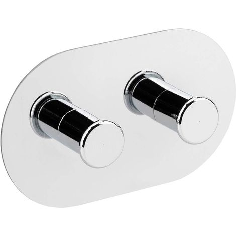 Appendi salviette doppio in acciaio inox Tecom GDAAPDD11 fissaggio adesivo (1/2)