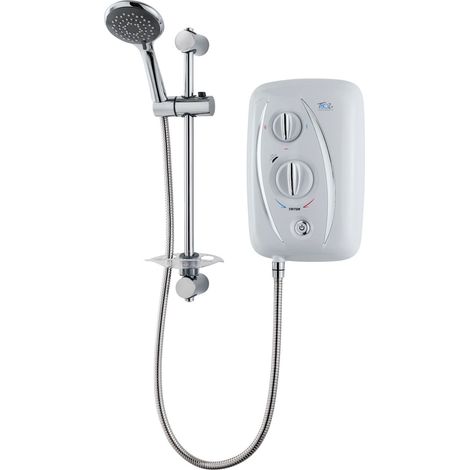 Triton T80Z 8.5kW Electric Shower Thermostatic Fast Fit 5 Spray Handset White