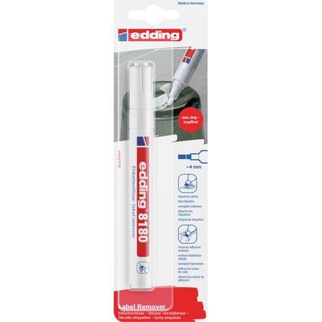 Edding - Marqueur Décolle-étiquette E8180 - enlève les vignettes sur les pare-brise et les étiquettes - 1 pc(s) (1/5)