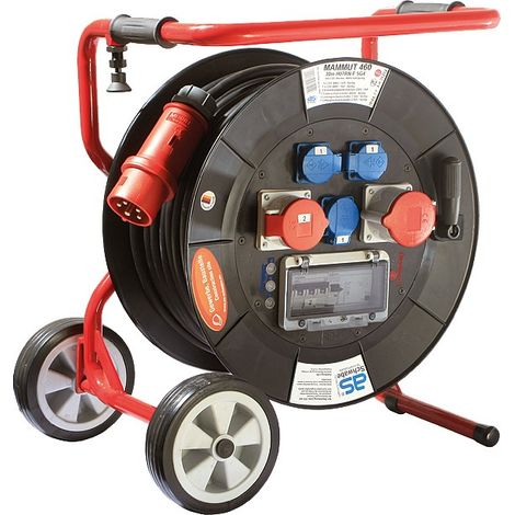 CEE Mammut Kabeltrommel Fahrgestell 400V 30m H07RN-F 5G4 IP44