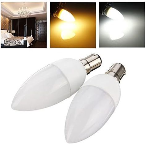 B15 3W 10 SMD 2835 AC 220-240V Blanc/Chaud Blanc Bougie Ampoule LED - Blanc (1/5)