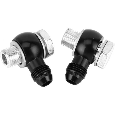 Raccords Banjo 90° pour refroidisseur d'huile 6AN x 1/4 NPSM, adaptable transmission GM 4L80E (1997 à mi-2010), connecteurs coudés en acier, kit de 6 pièces (1/5)