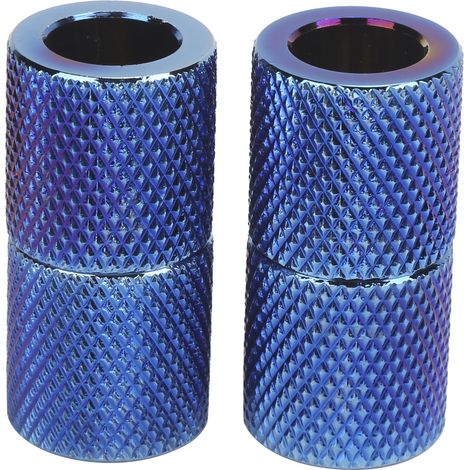 4 anneaux décoratifs pour appui-tête auto en alliage d'aluminium, lot de 4, bleui, pour SUV, camion, décoration intérieure (1/5)